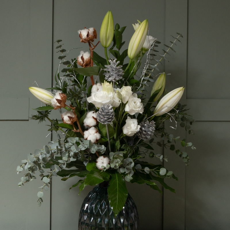 Frosty Vase Arrangement