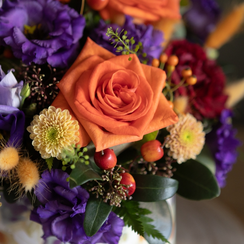 Autumn Hatbox arrangement