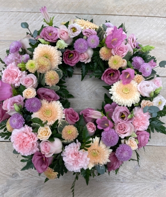 Pastel wreath