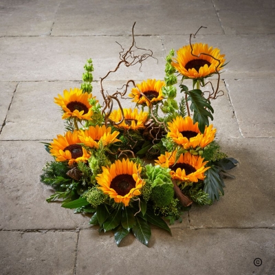 Vibrant Sunflower Wreath