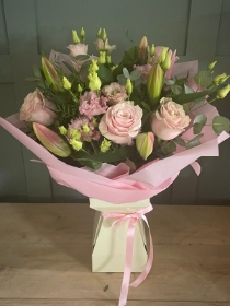 Pretty in Pink Hand tied Bouquet